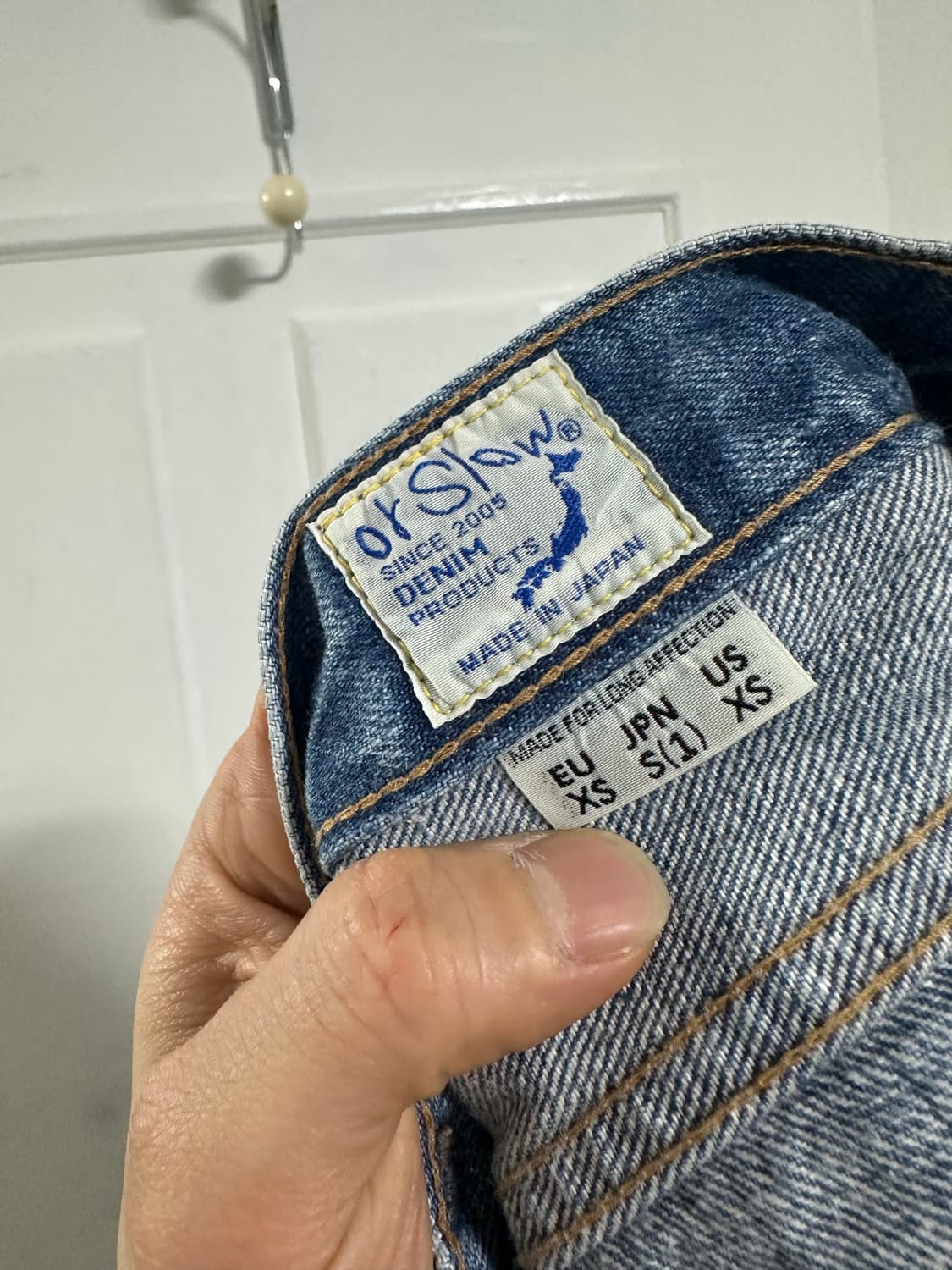 오어슬로우 데님 스커트 상품이미지4