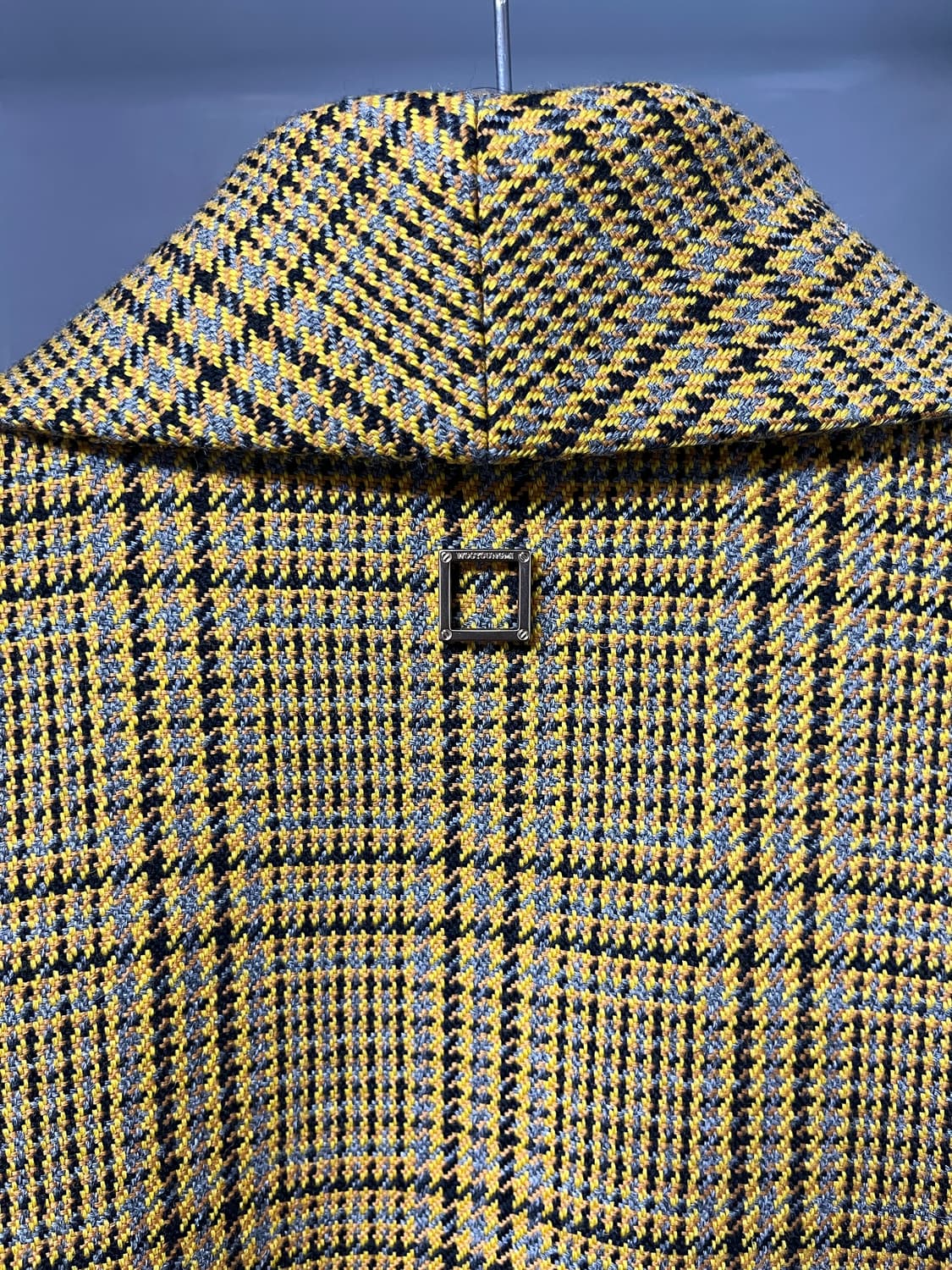 우영미 숄카라 체크 코트 46사이즈 상품이미지4