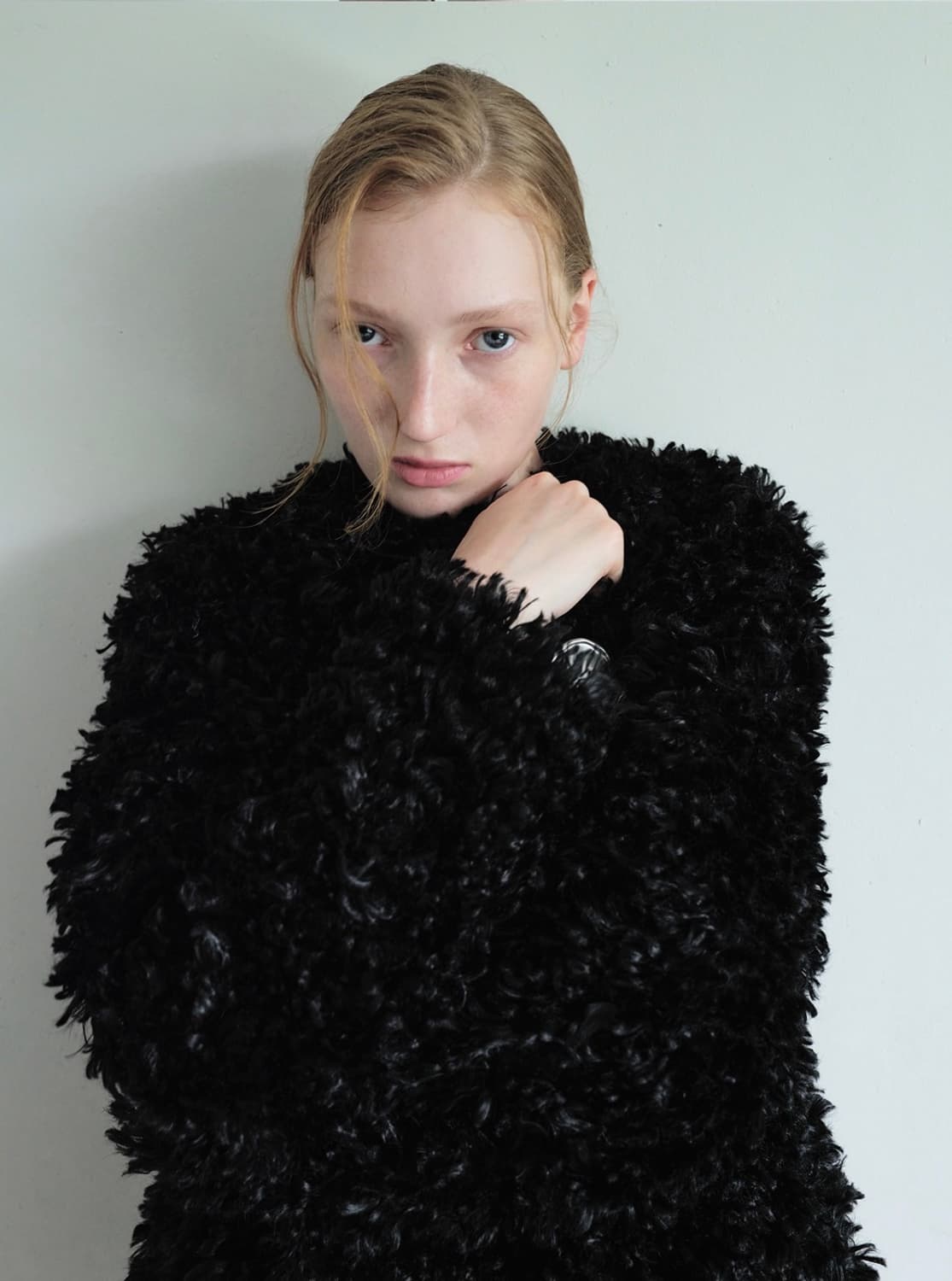 Yunse 윤세 하프 퍼코트 블랙 상품이미지5