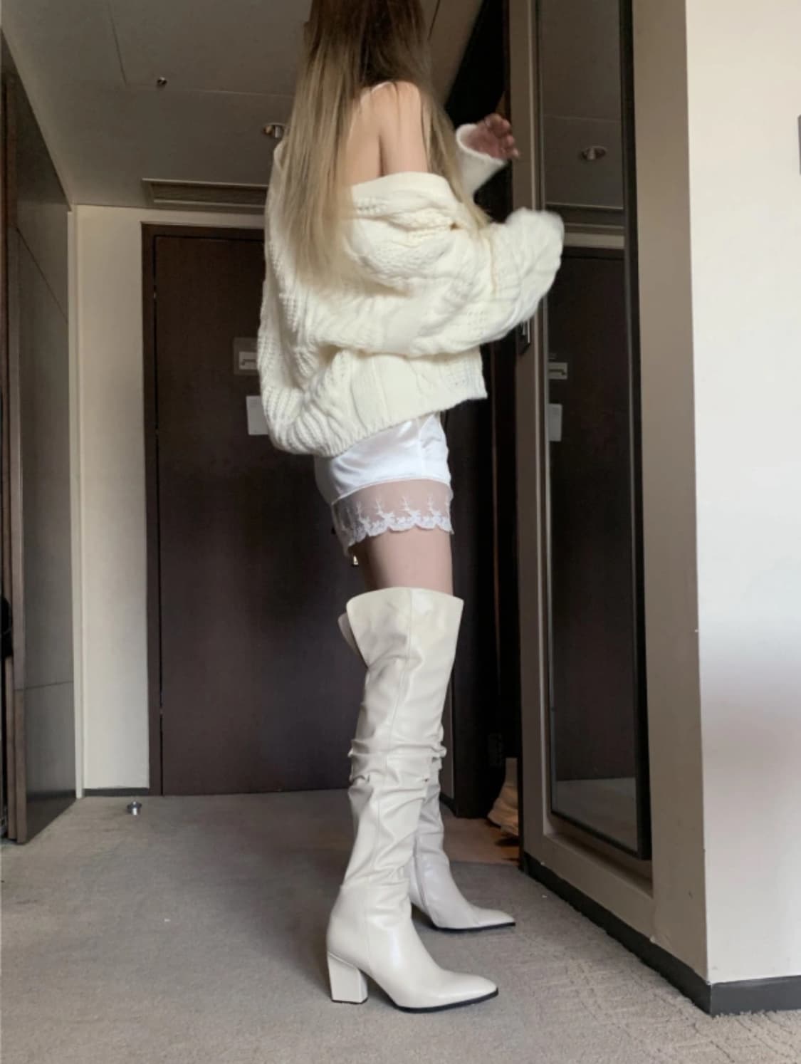 새상품 미착용. 스젠 롱부츠 미들부츠 상품이미지5