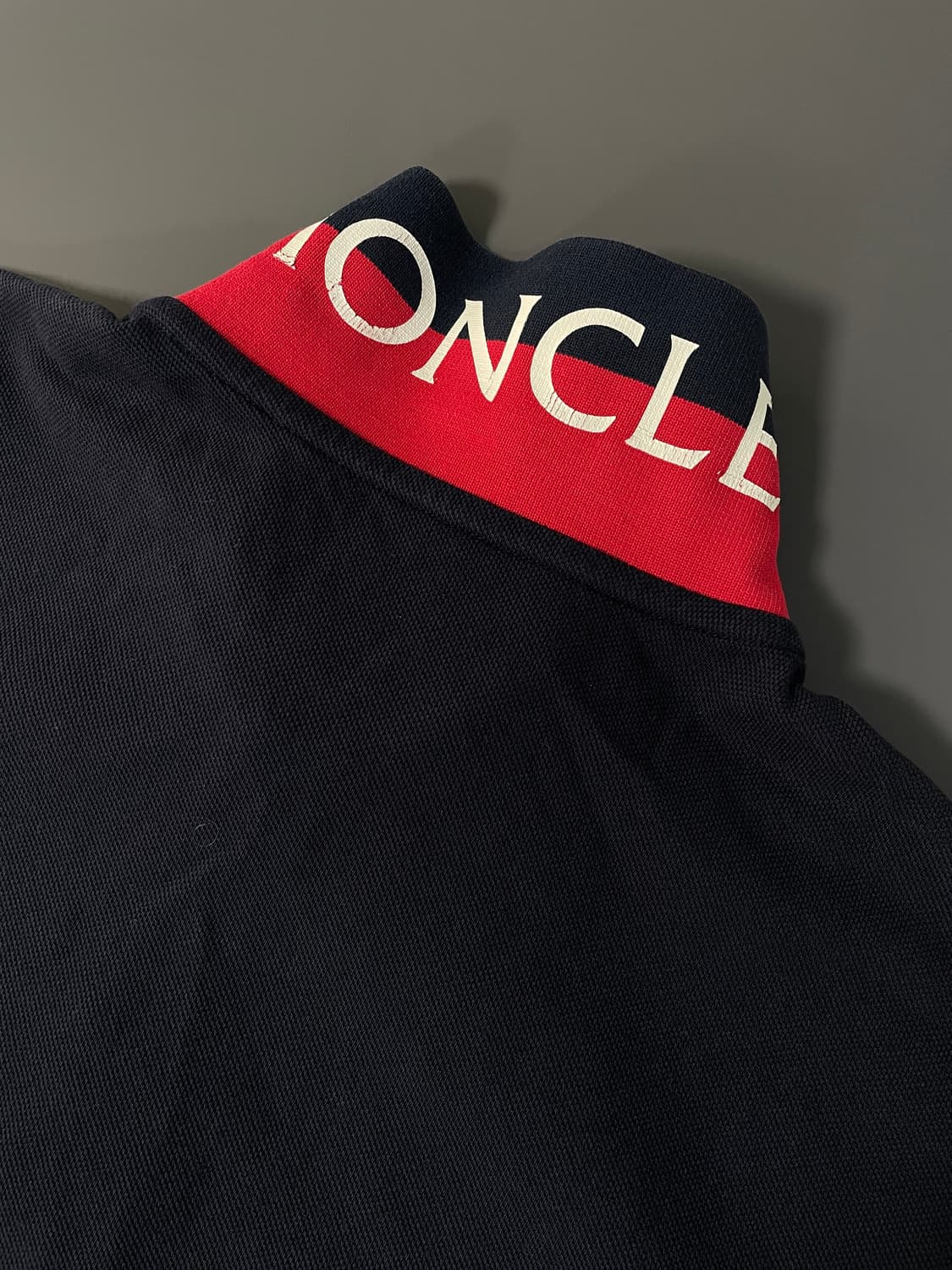 [XL] 몽클레어 와펜 패치 코튼 PK 카라 반팔 티셔츠 상품이미지6