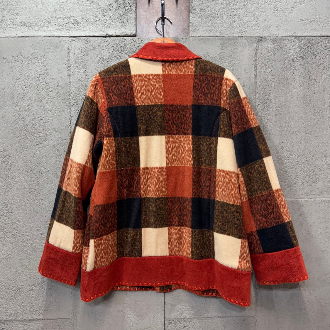 제팬 히피스타일 핸드메이드 리버시블 플리스 자켓 (L)  상품이미지3