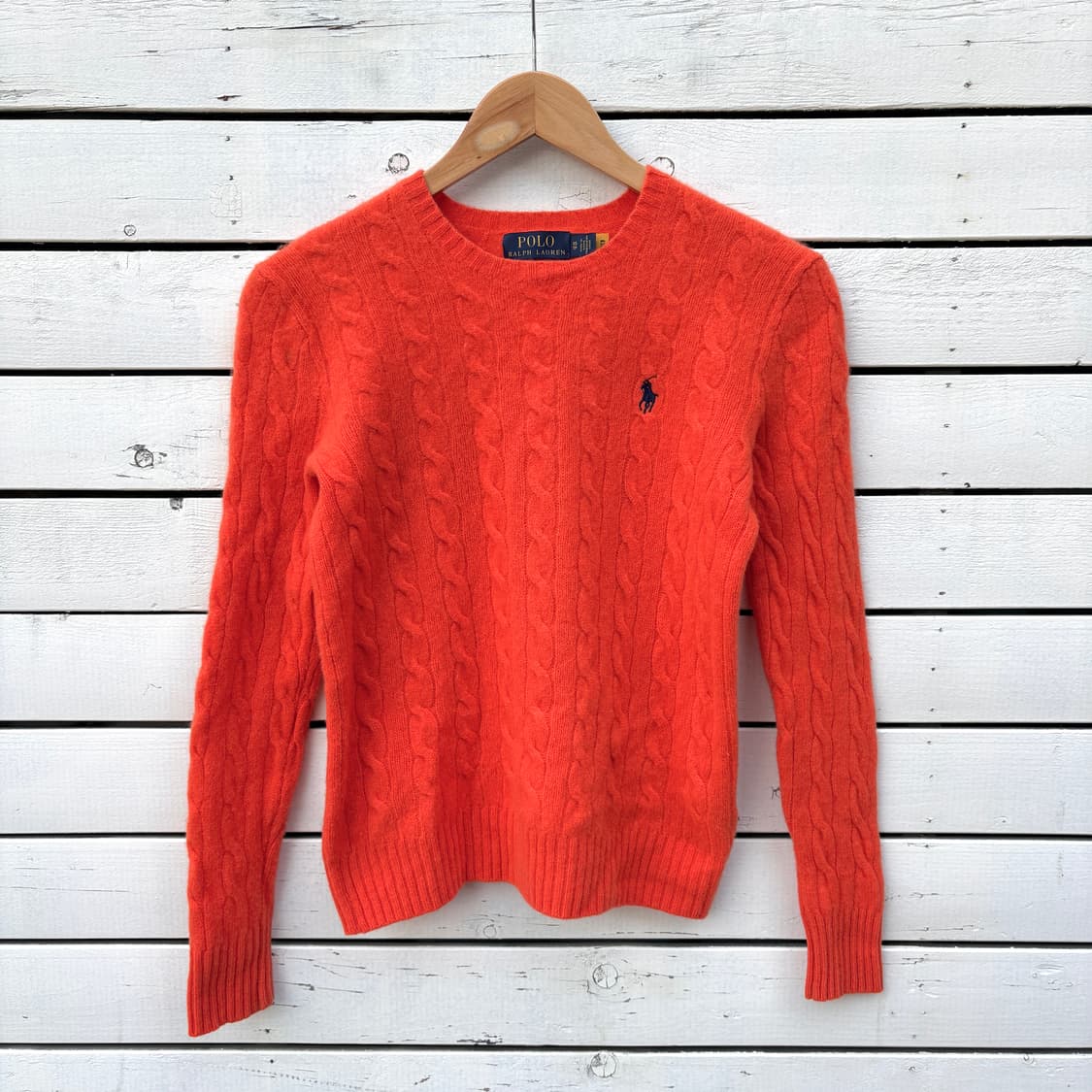 Polo 폴로 울 캐시미어 케이블 꽈배기 니트 상품이미지1