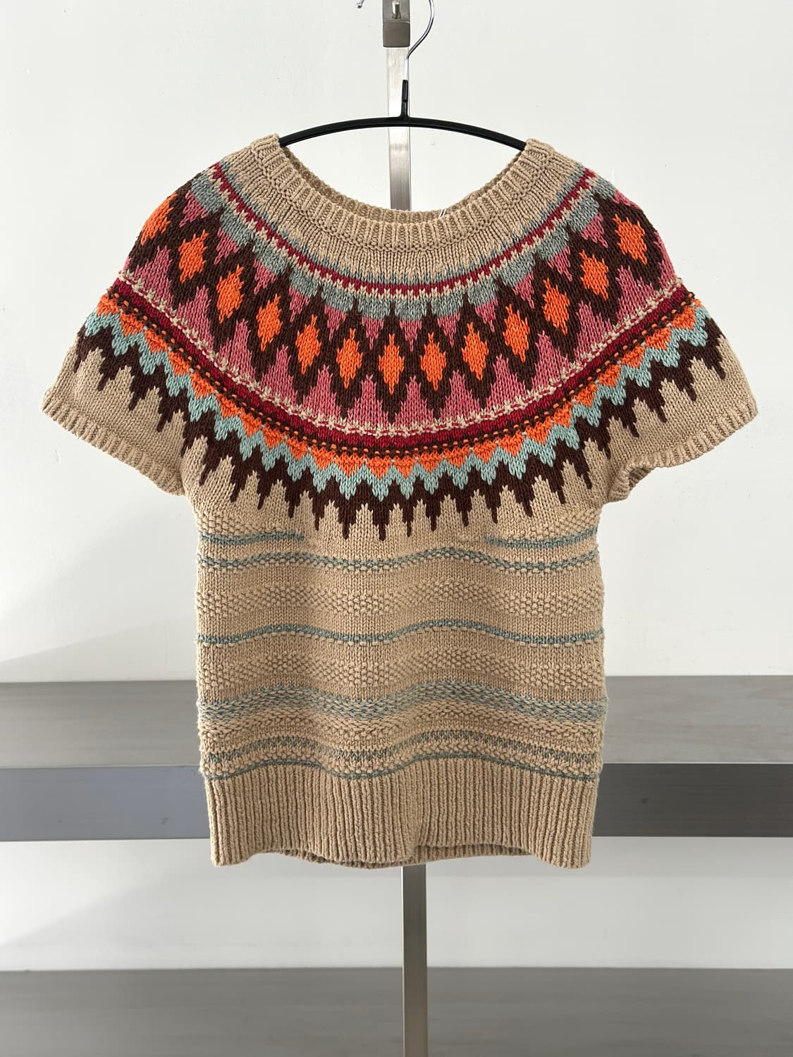 폴로 랄프로렌 에스닉 패턴 반팔 니트  상품이미지4