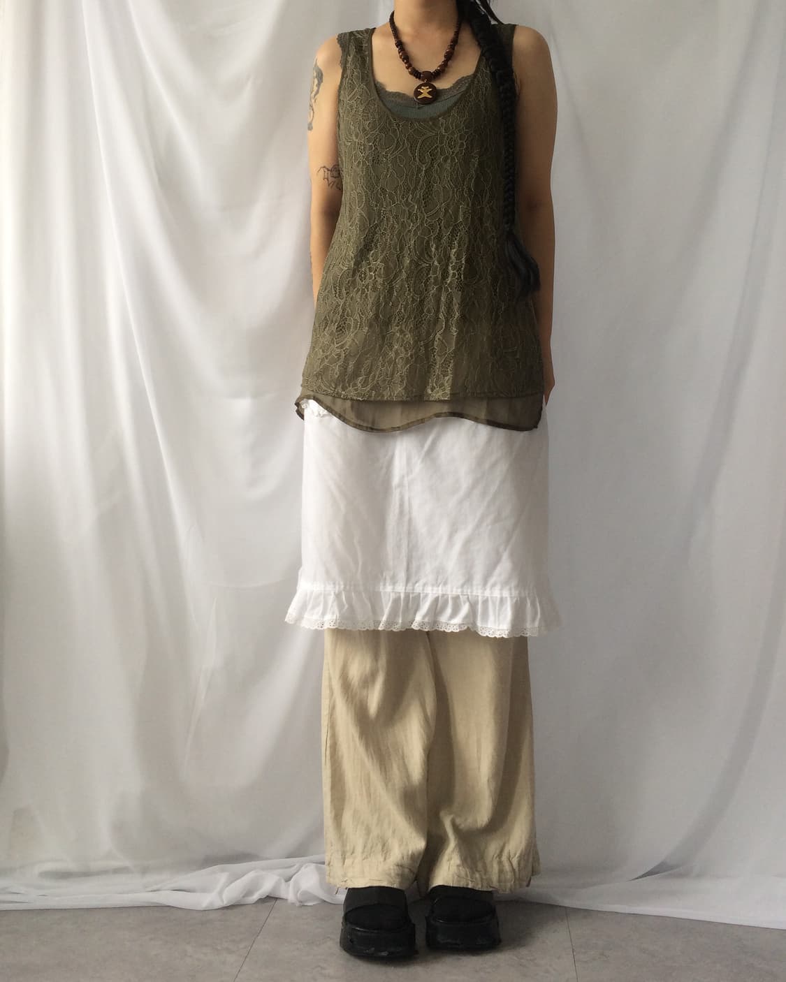 wood pendent neck lace 상품이미지7