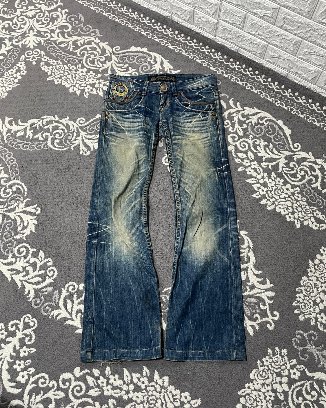 Red Pepper Double-pocket Flair Denim  상품이미지5