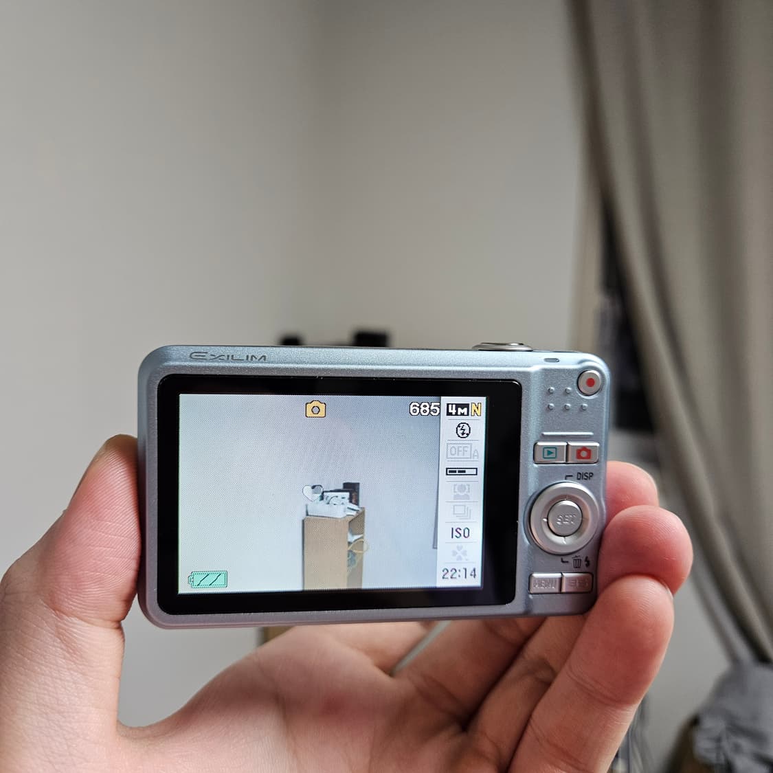 (프리지아, 채영 디카) 카시오 엑슬림 EX-Z85 하늘색 디카 상품이미지4