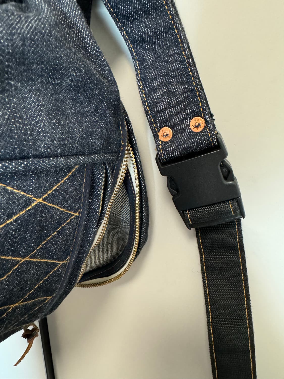 원피스 오브 락 데님 백 one piece of rock 기무라 상품이미지3