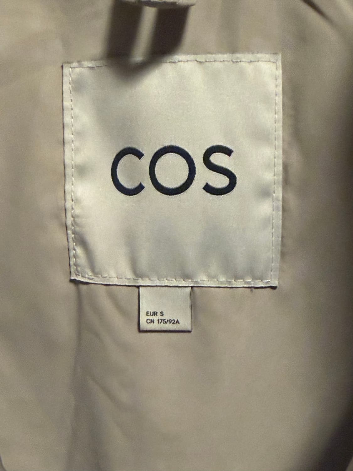 [남성S]코스 COS 아이보리 패딩 상품이미지3