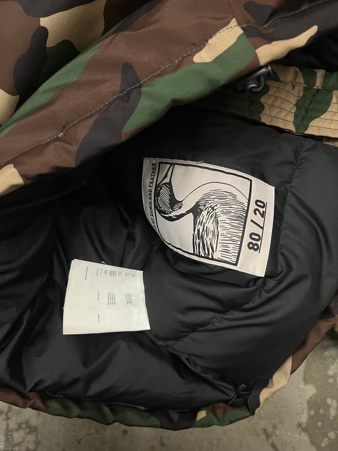 비바스튜디오 카모 덕다운 파카 S  상품이미지5