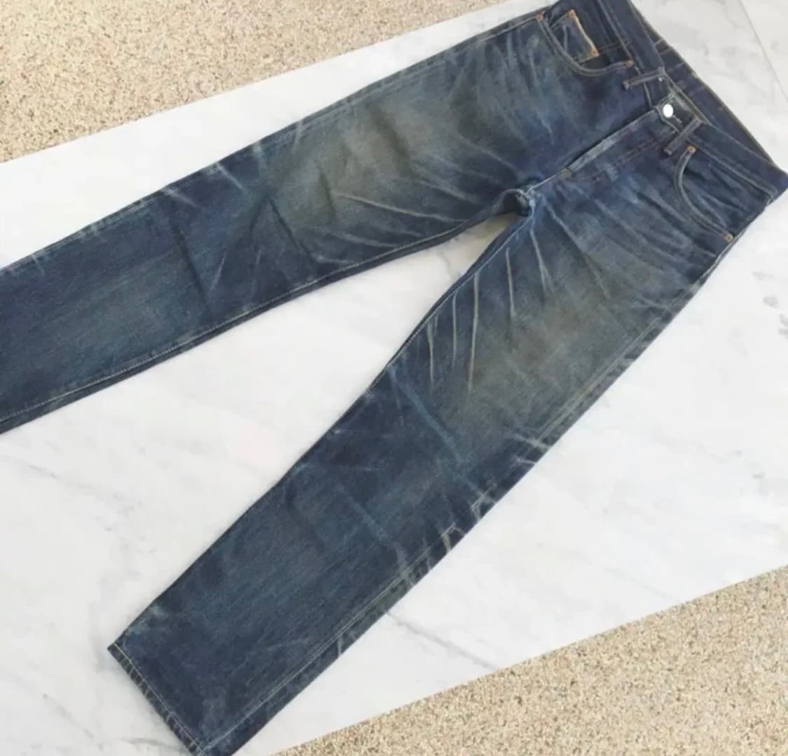 90s 리바이스 501 xx 워싱 인디고 셀비지 데님 팬츠 허리 31 상품이미지2