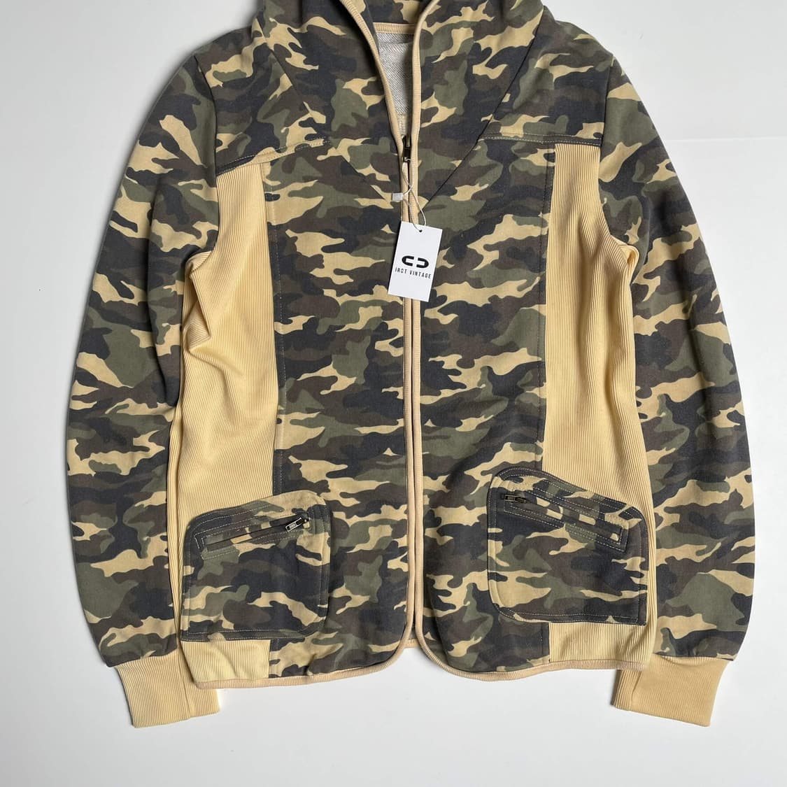 밀리터리 패턴 포켓 포인트 집업 후드 상품이미지3