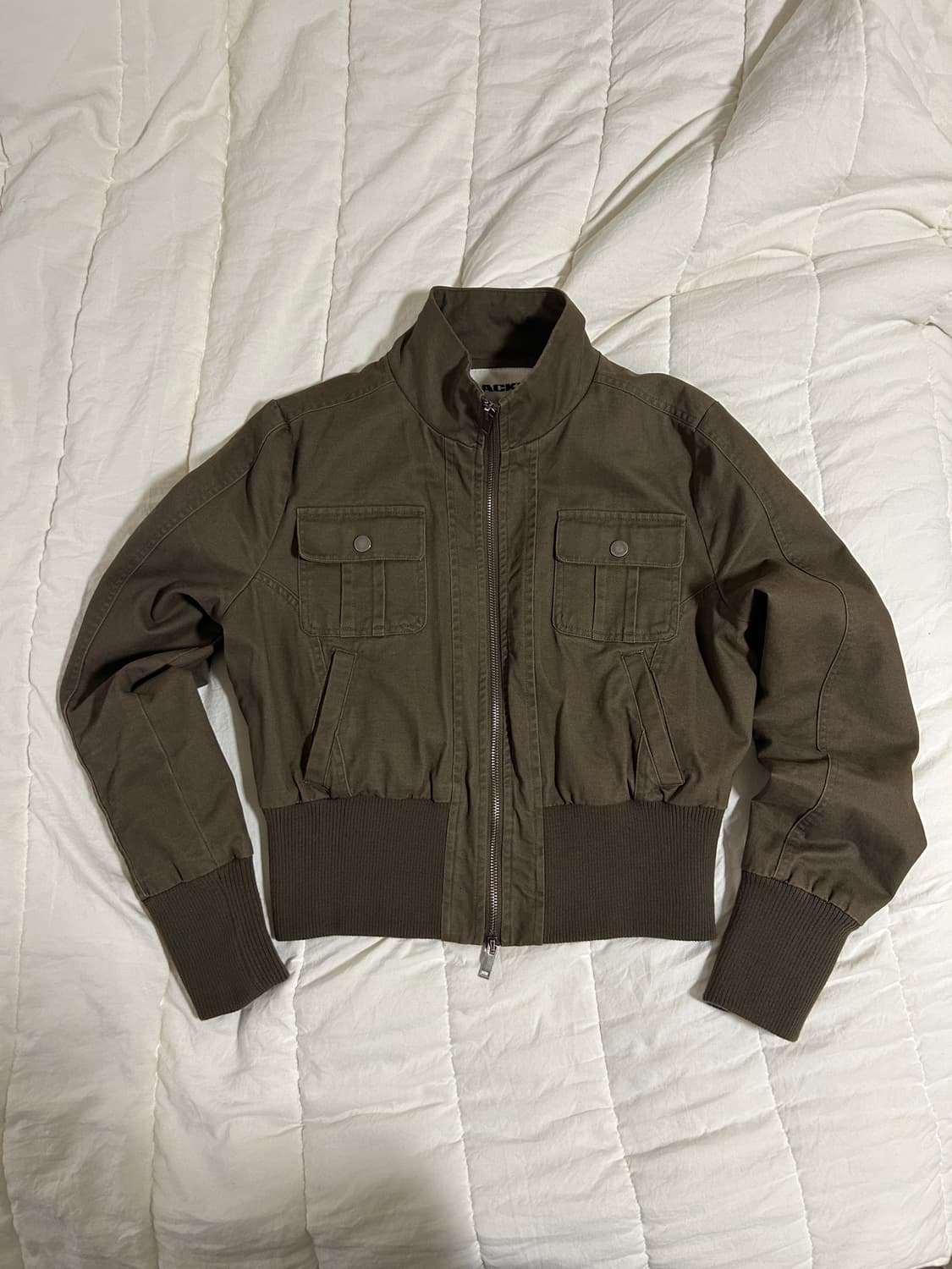 블랙업 [MADE] 톰푸 워싱 하이넥 점퍼 브라운 상품이미지3