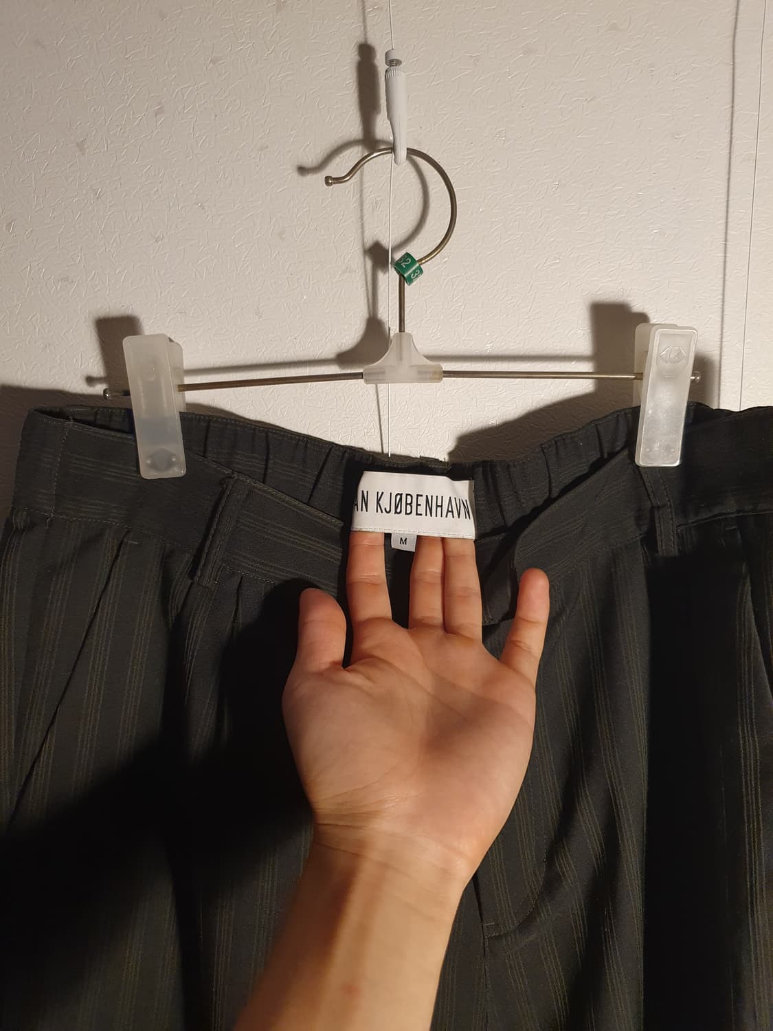 Han kjobenhavn darkgreen stripe pants 상품이미지4