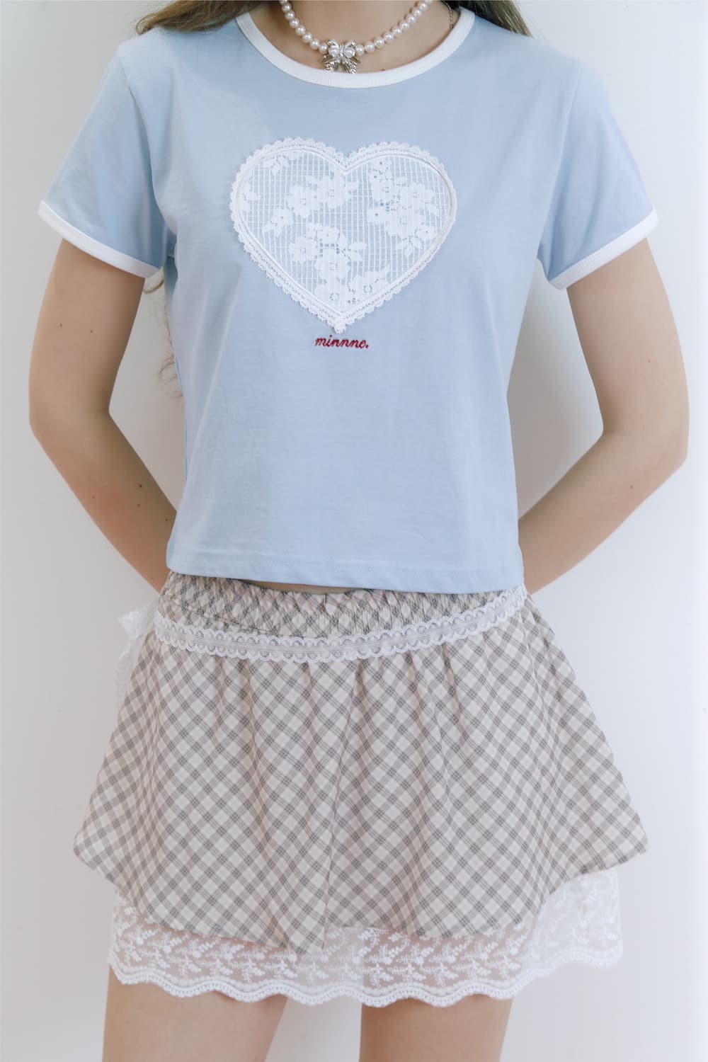 minne 민네 petit layered skirt (beige) 상품이미지2