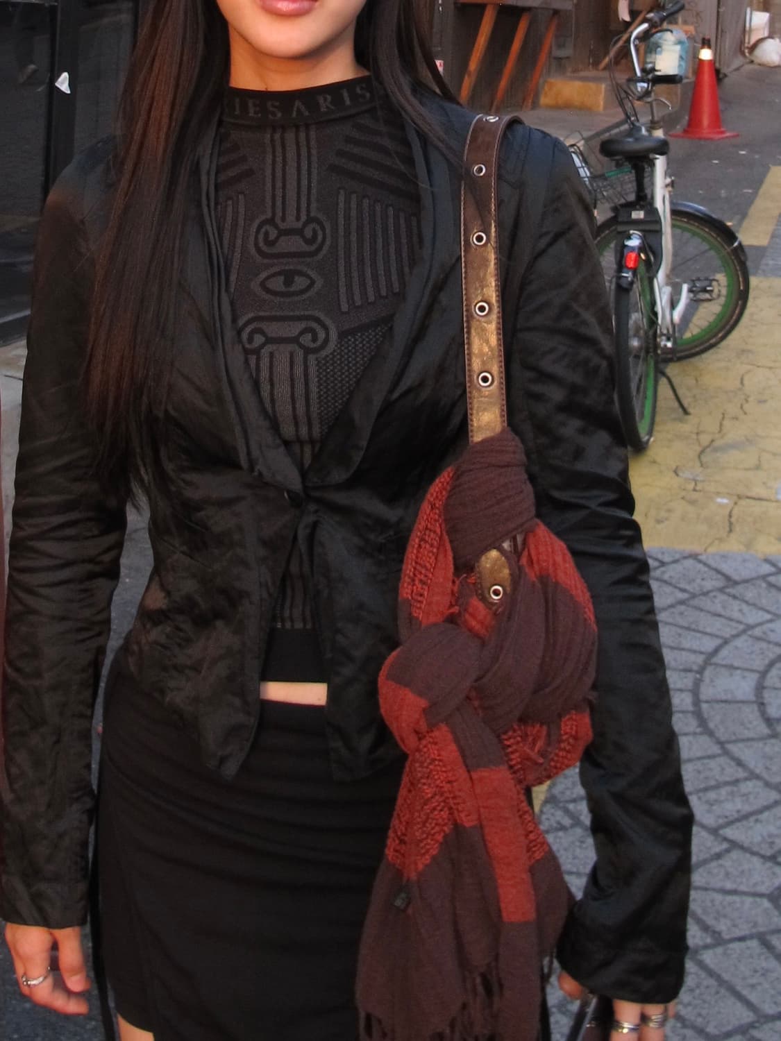 블랙 글리치 자켓 상품이미지2