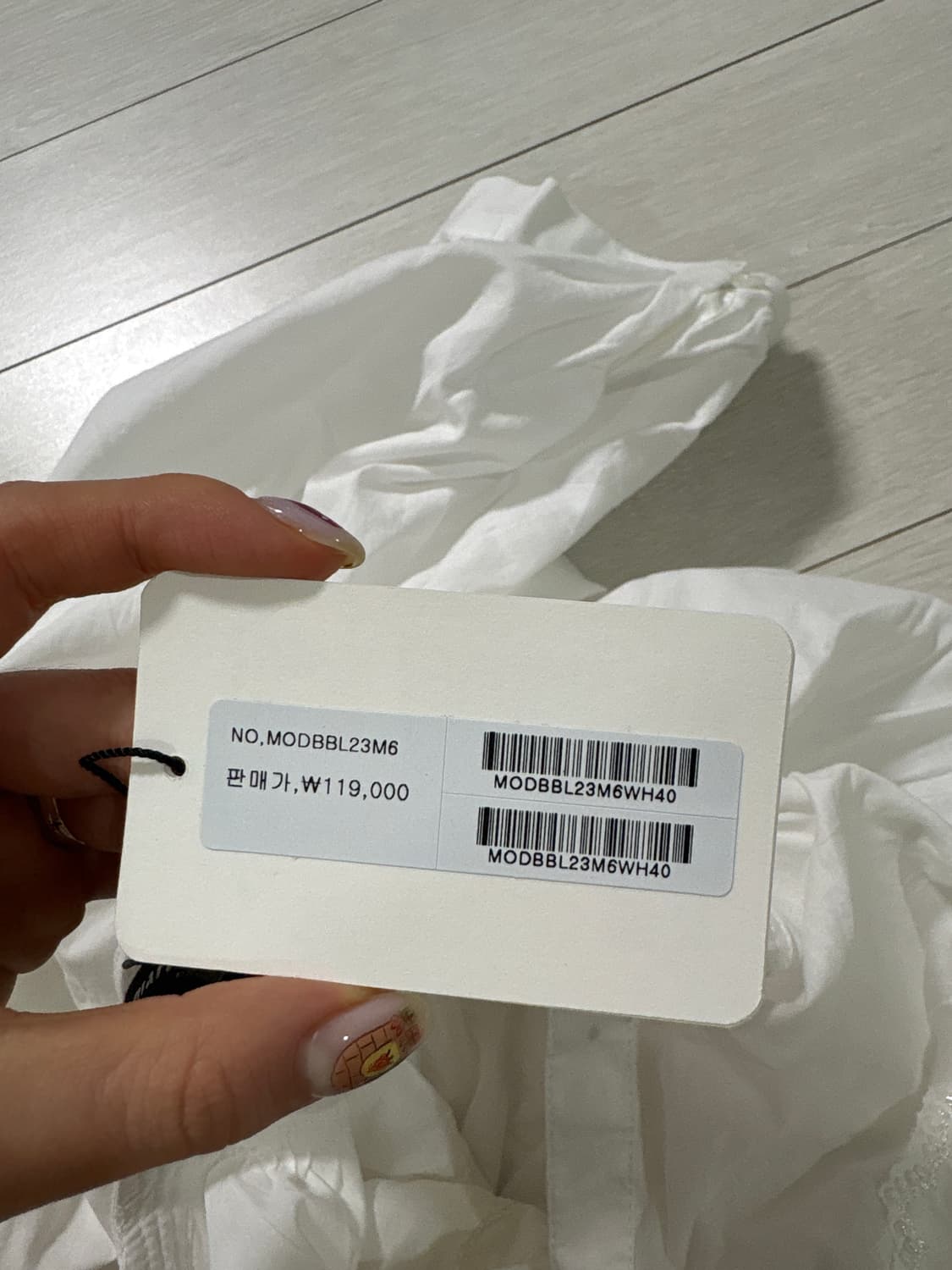 Marie claire  면 비즈 블라우스 (휴양지 강추) 상품이미지3