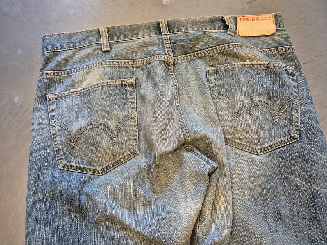 00s 에드윈 504 디스트레스드 데님 팬츠 상품이미지4