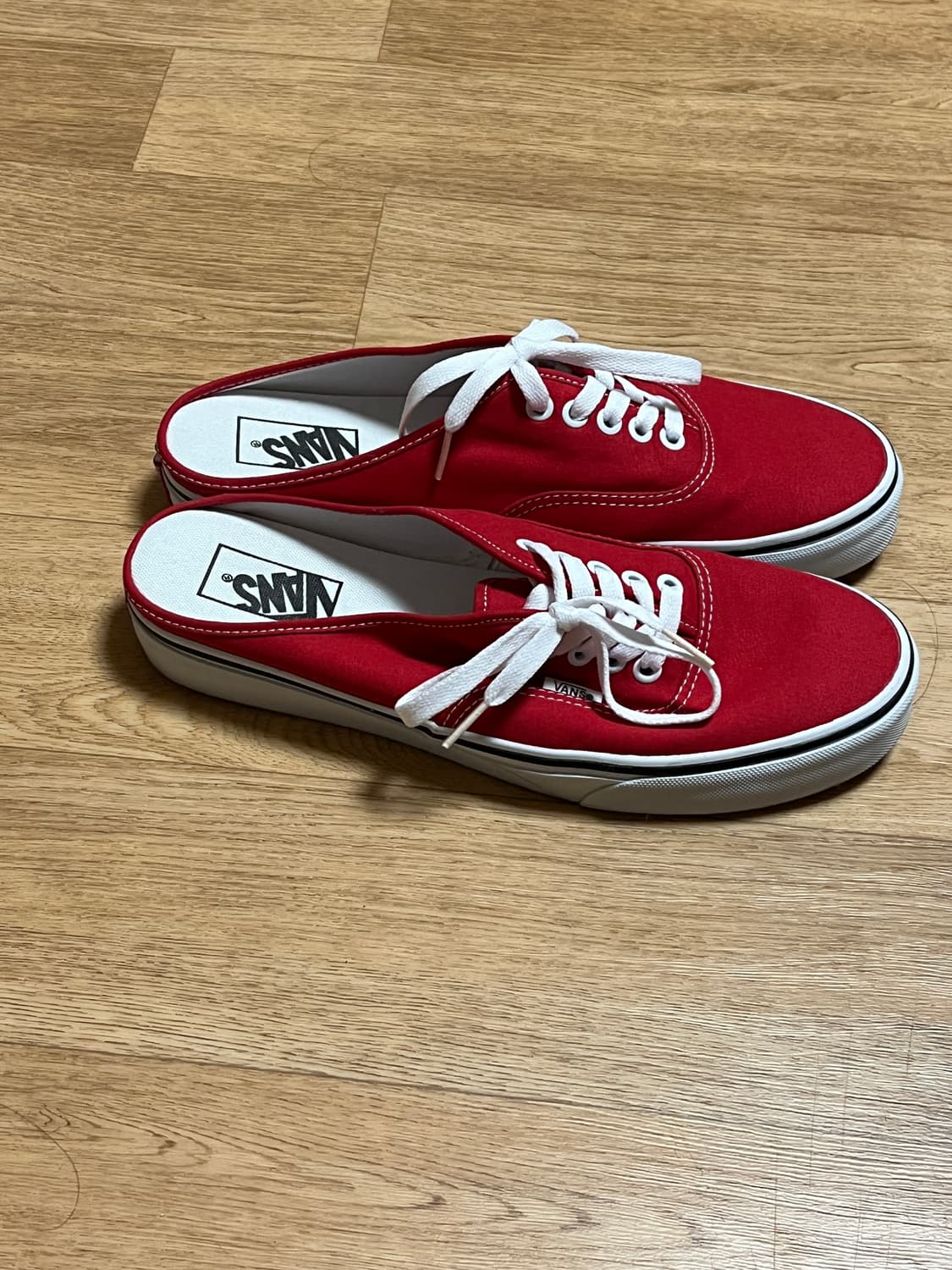 반스 어센틱 뮬 - 레이싱 레드:트루 화이트 상품이미지4