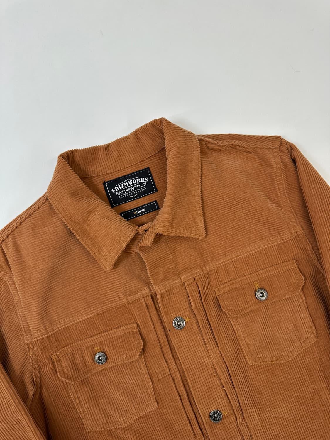 프리즘웍스 코듀 트러커 자켓M 브라운 상품이미지3