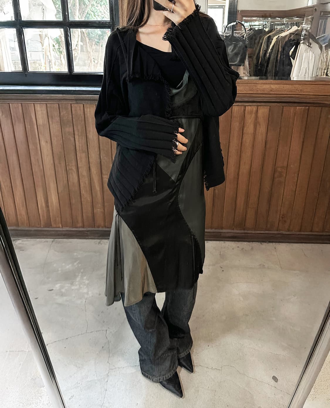 ISSEY MIYAKE pleated fringe cardigan 상품이미지2