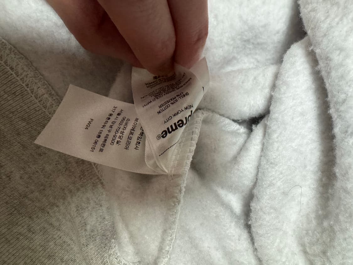 슈프림 스몰 박스 후드 스웨트셔츠 애쉬 그레이 - 24FW(XL) 상품이미지6