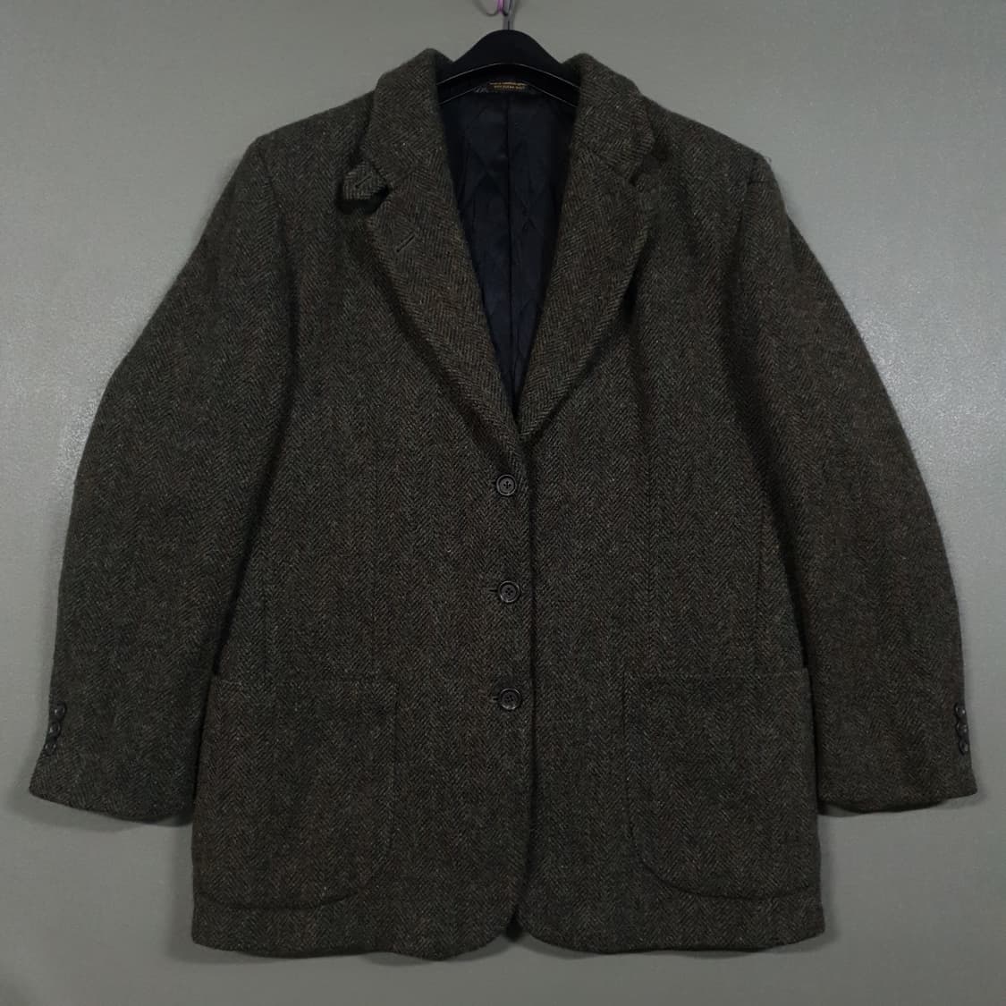 L (100) 90s L.L.Bean 엘엘빈 헤링본 테일러드 트위드 자켓 상품이미지3