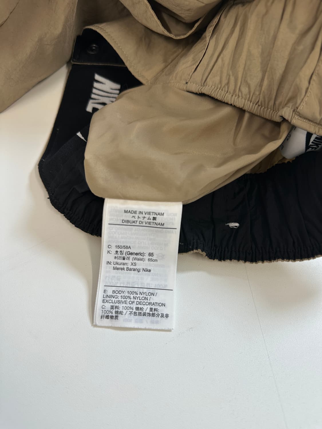 나이키 nike 나일론 카고 하이웨스트 와이드 팬츠 베이지 (27) 상품이미지7