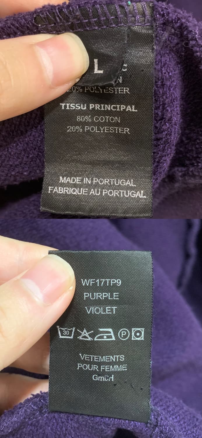 [L]베트멍 언스키니 맨투맨 긴팔 티셔츠 퍼플 바이올렛 상품이미지7