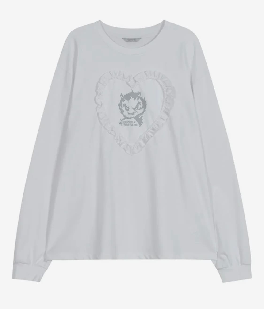 타입서비스 Edge Heart Top [White] 상품이미지2