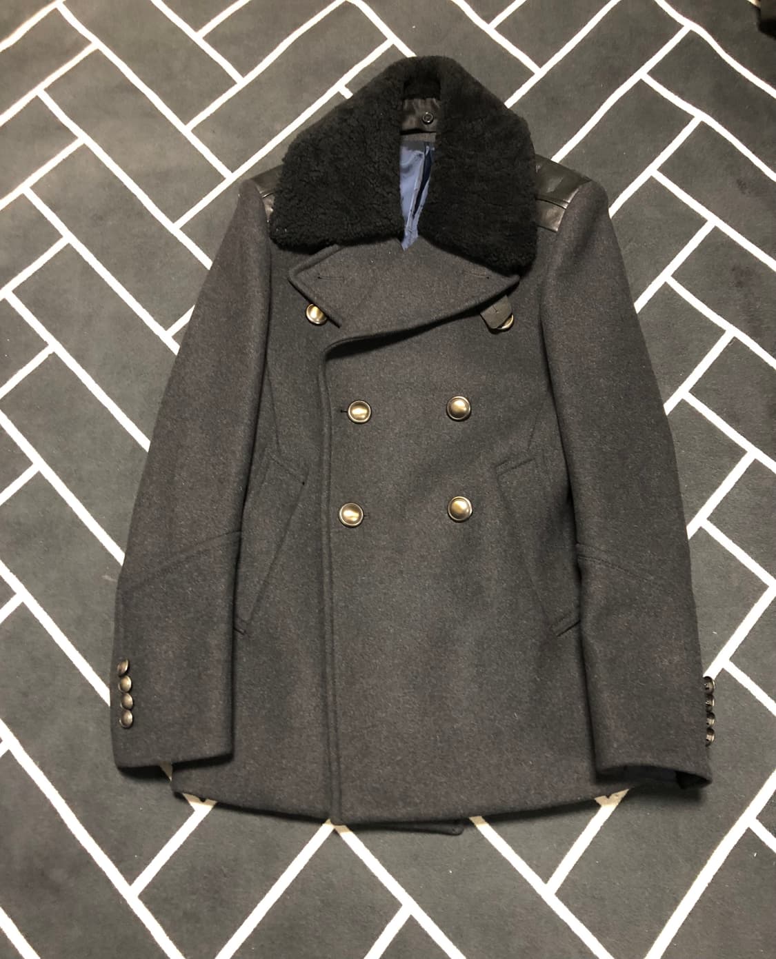 (새제품횡재가)티아이포맨 리얼양털 시어링 무스탕코트/몽클레어톰포드우영미 상품이미지6