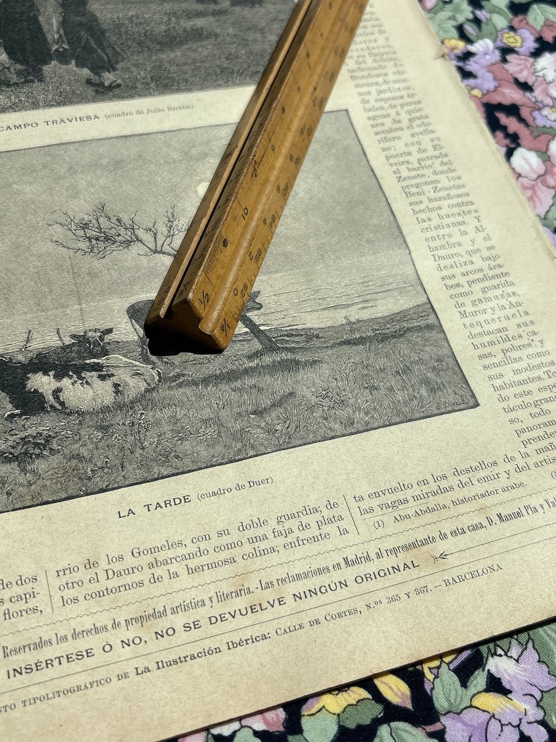 미국 빈티지 우드 삼면자 상품이미지4