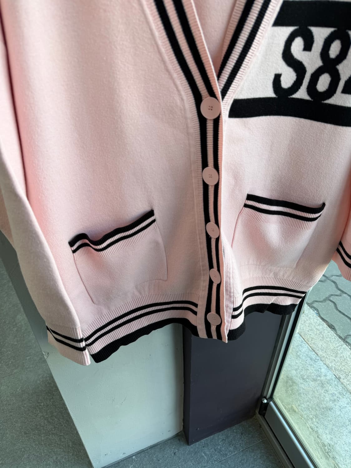 1/ 산드로 오버핏 캐시미어 블랜딩 가디건 상품이미지4