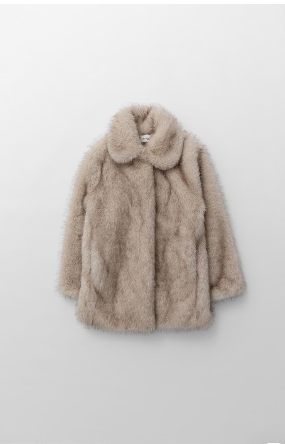 헤이그 테디베어 코트 아이보리 퍼코트 상품이미지4