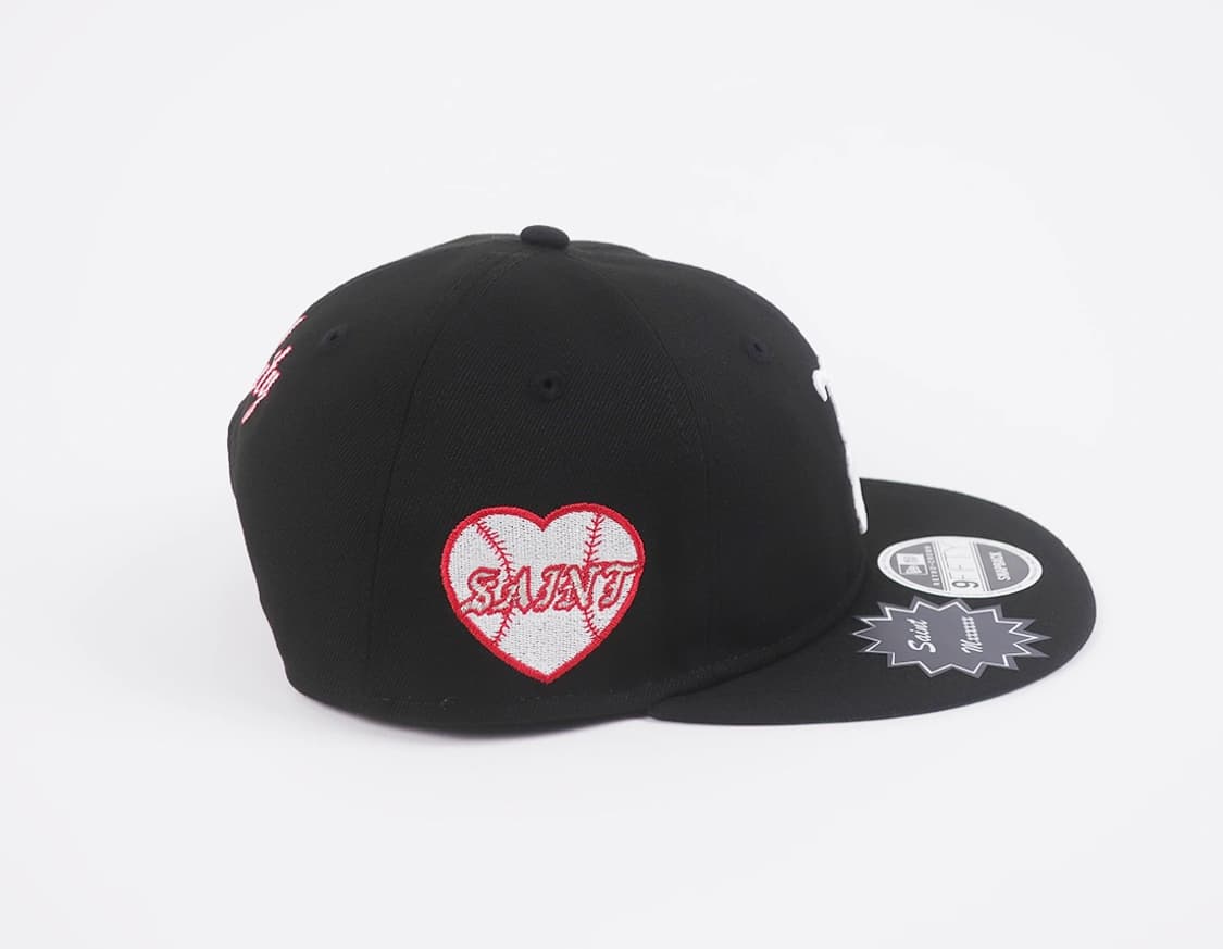 [새상품/F] 세인트미카엘 x 뉴에라 셀러브리티 모자 캡 블랙 상품이미지5