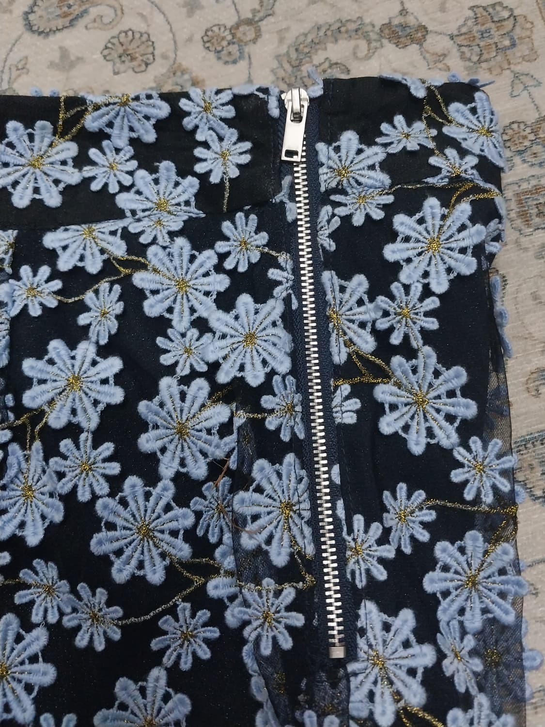 ANNA SUI 플라워 레이스 롱 스커트 66(27-29) 상품이미지2