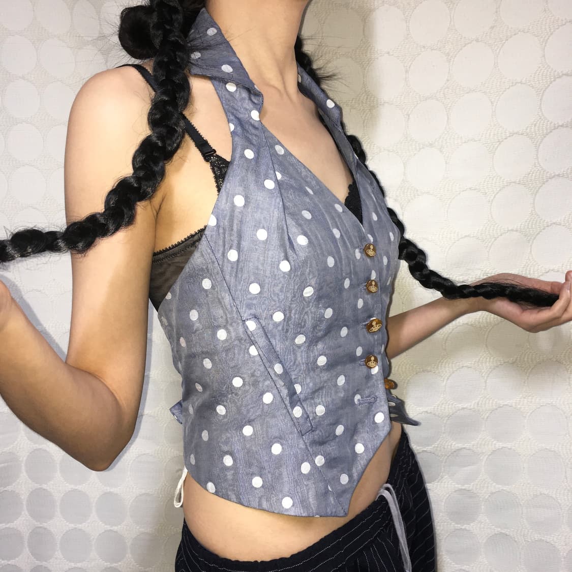 비비안 웨스트우드 도트 홀터넥 베스트 상품이미지2