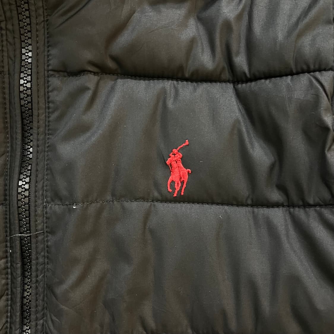 폴로 랄프로렌 블랙 패치 패딩 점퍼 S 상품이미지4
