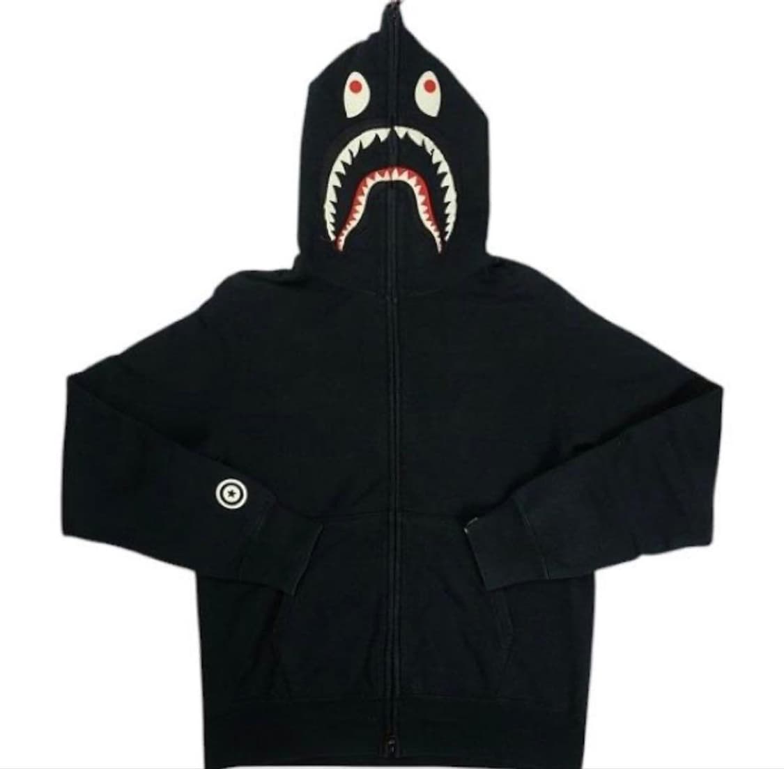 베이프 샤크 후드 집업 상품이미지1