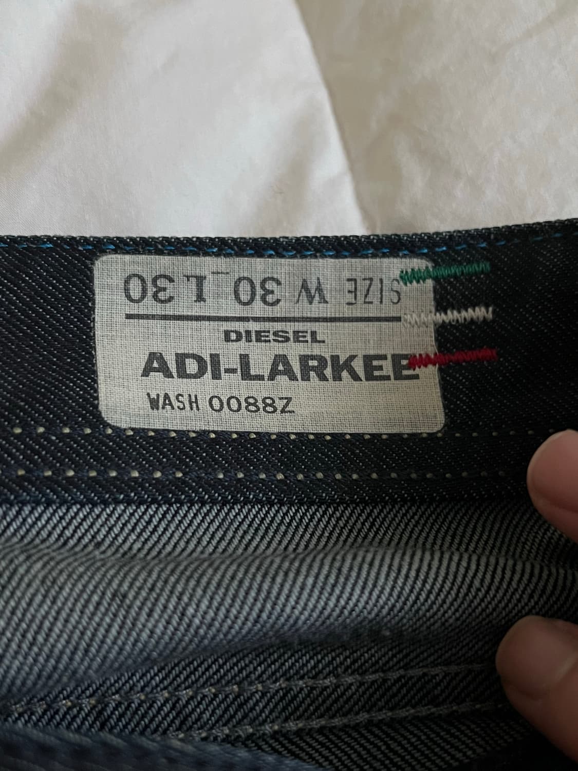 (정품) 아디다스 ×디젤 콜라보 청바지 30사이즈 상품이미지5