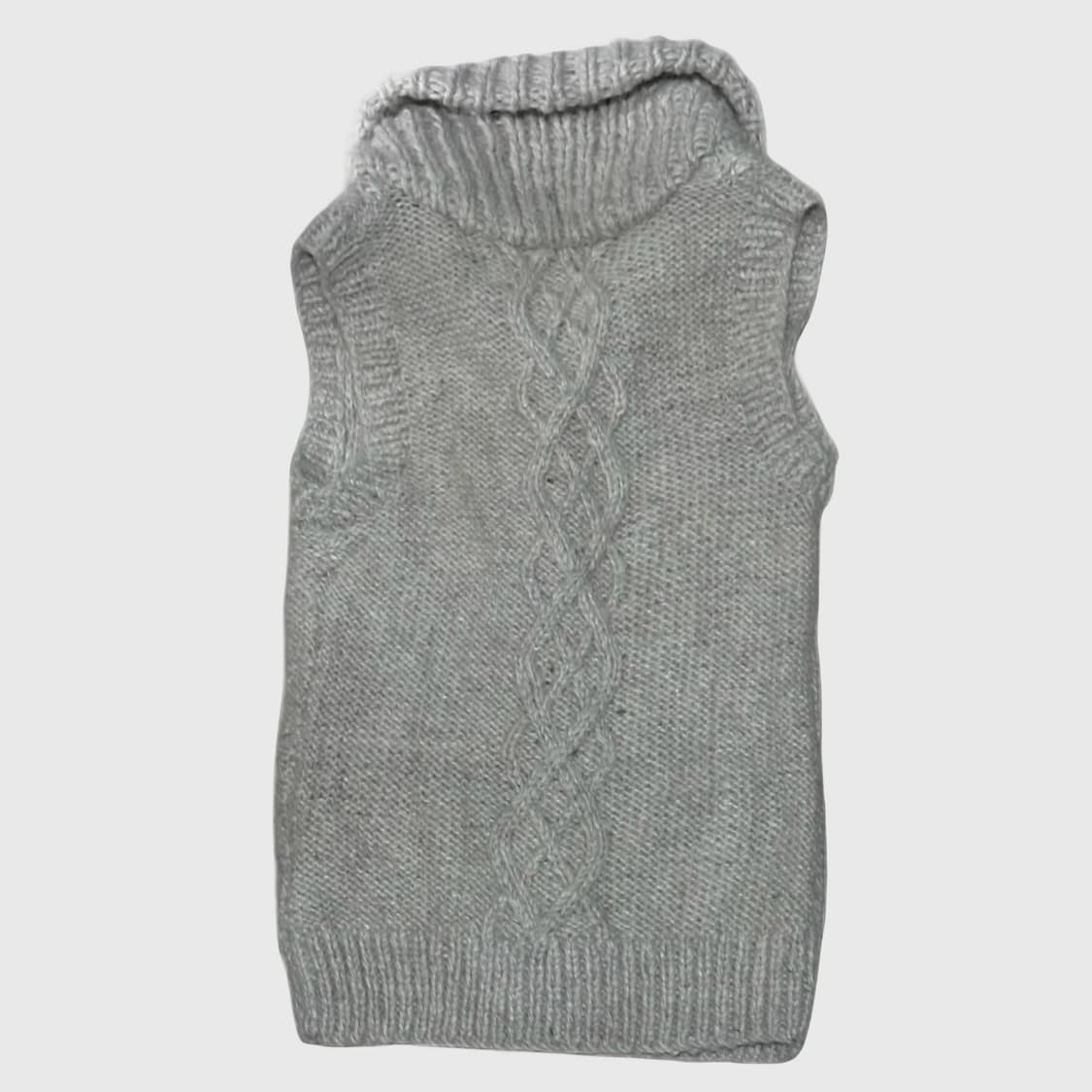 그레이 니트조끼 상품이미지2