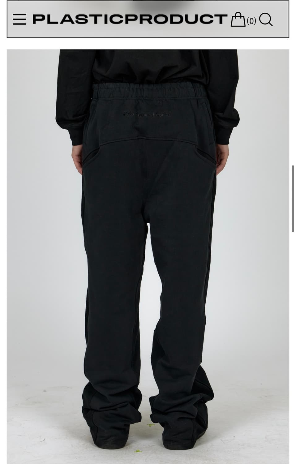 플라스틱 프로덕트 콘트라스트 스웻팬츠 팝니다. 상품이미지3