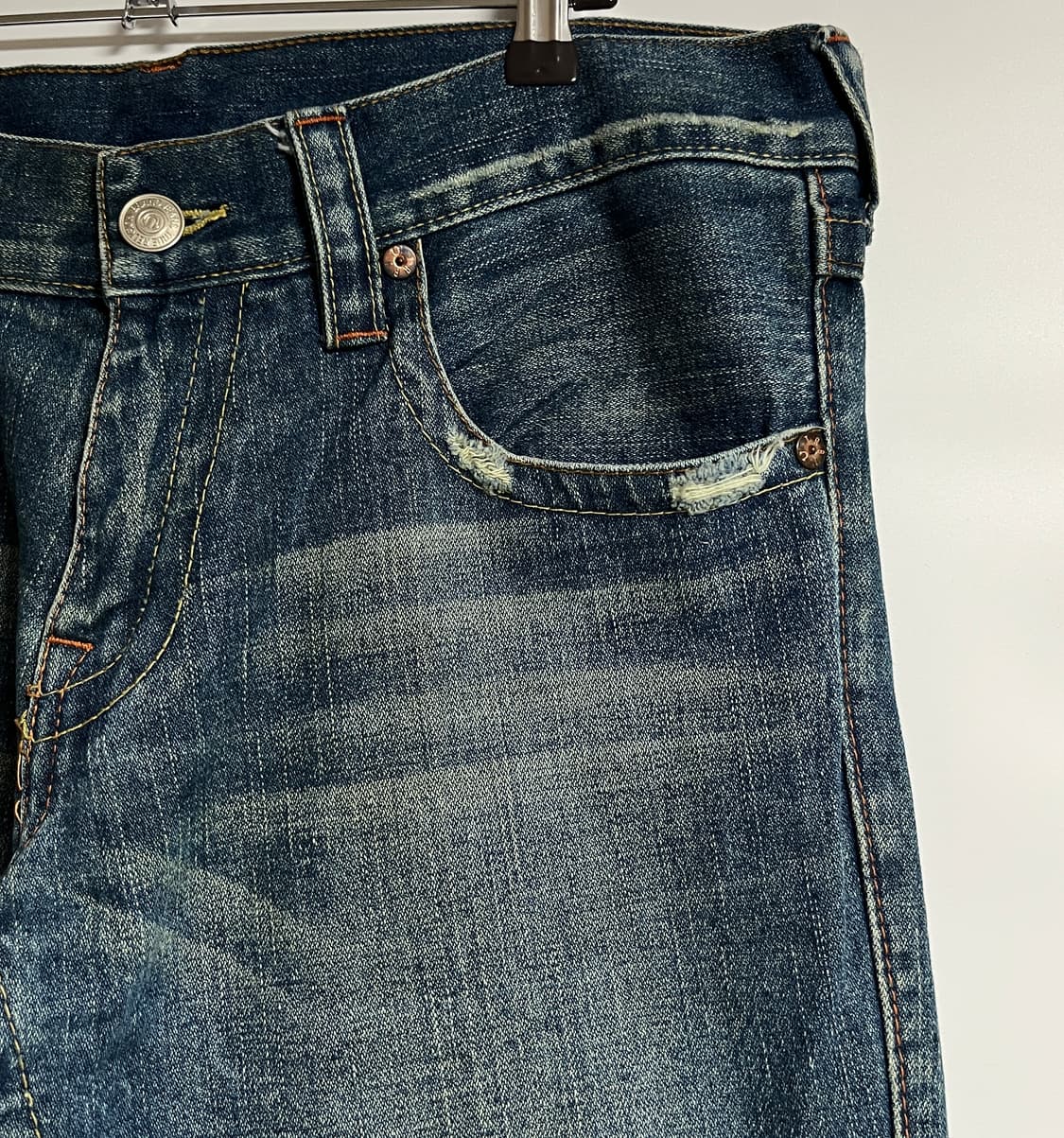 트루릴리젼 와이드 부츠컷 플레어진 데님팬츠 청바지 34 상품이미지5