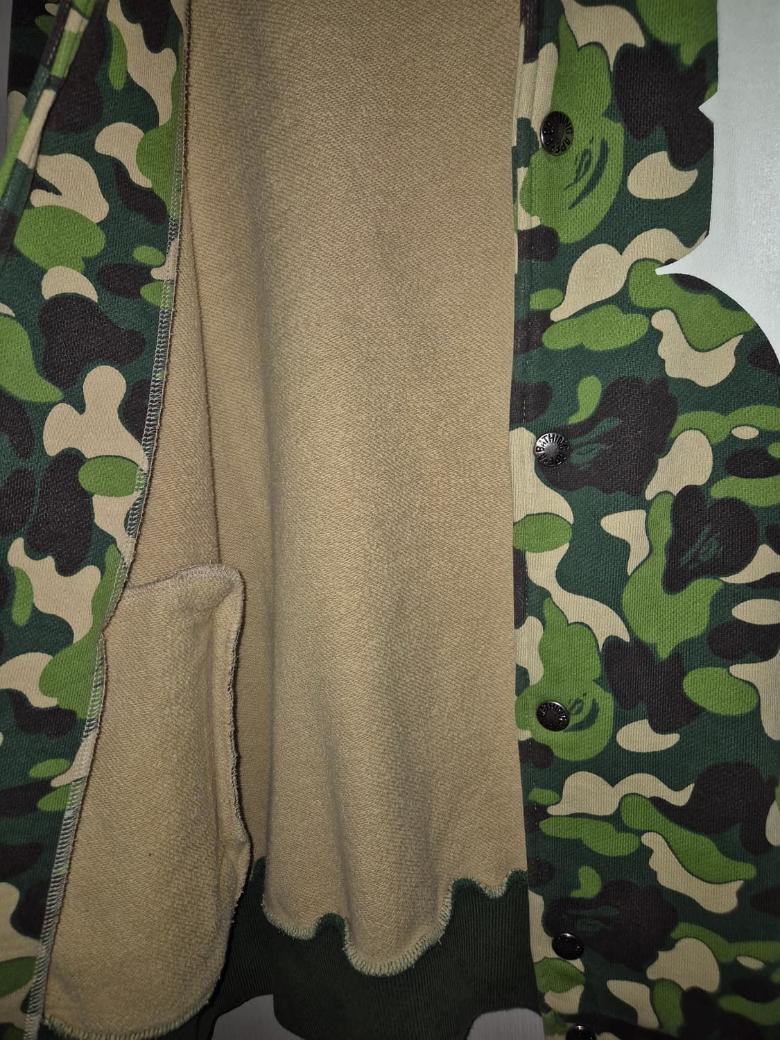 BAPE 00s 아카이브 녹계 OG 카모플라쥬 자켓 M 상품이미지3