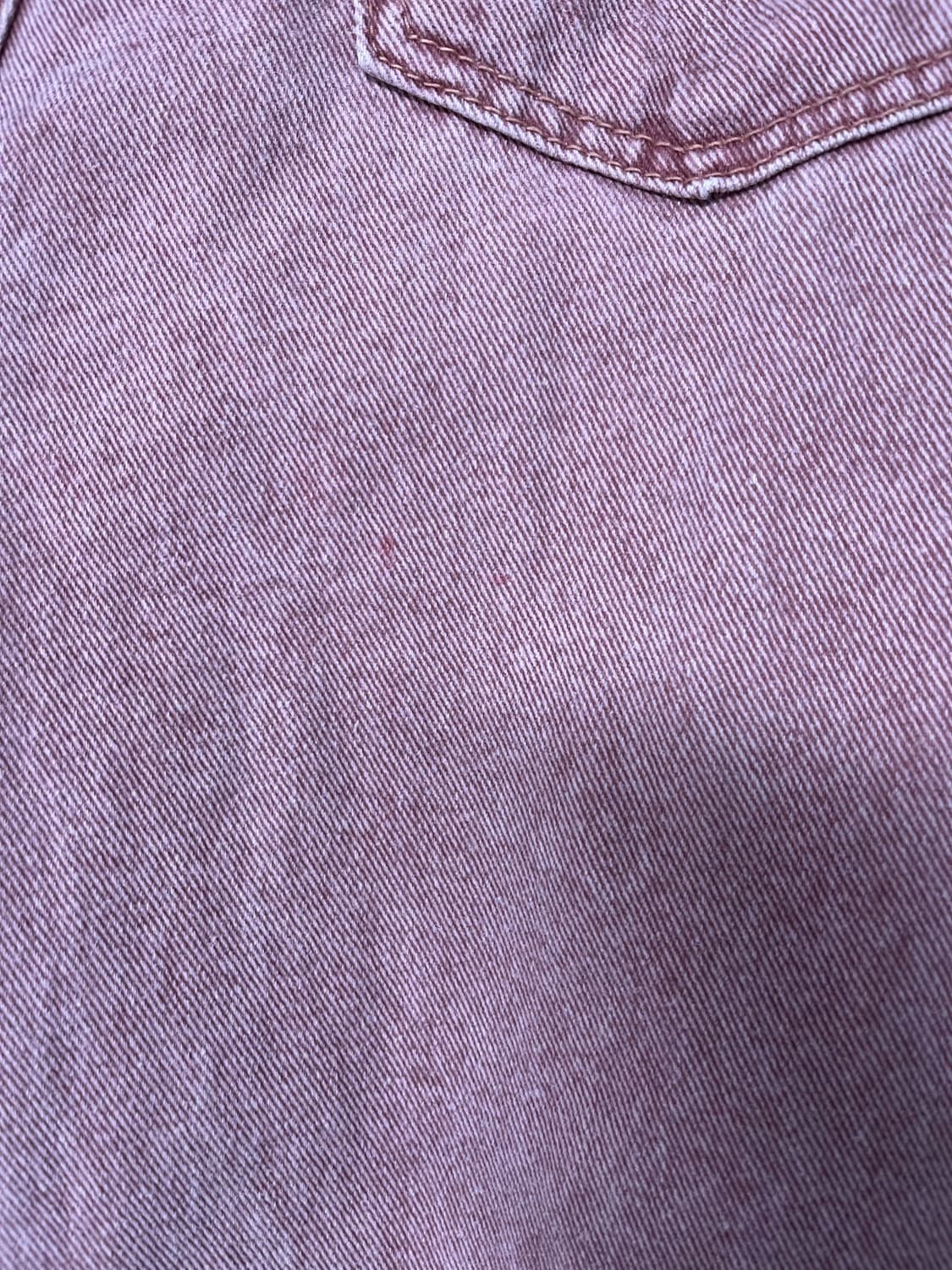 슬로우무드 와이드 핑크 청바지 26 상품이미지3