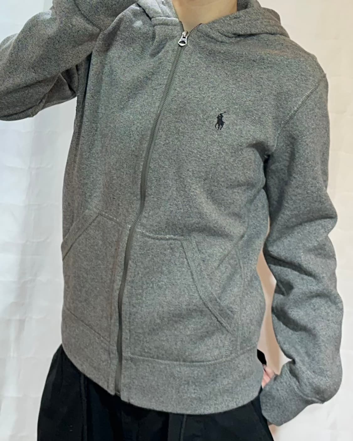 폴로랄프로렌 네이비 포니 기모 후드집업 상품이미지1