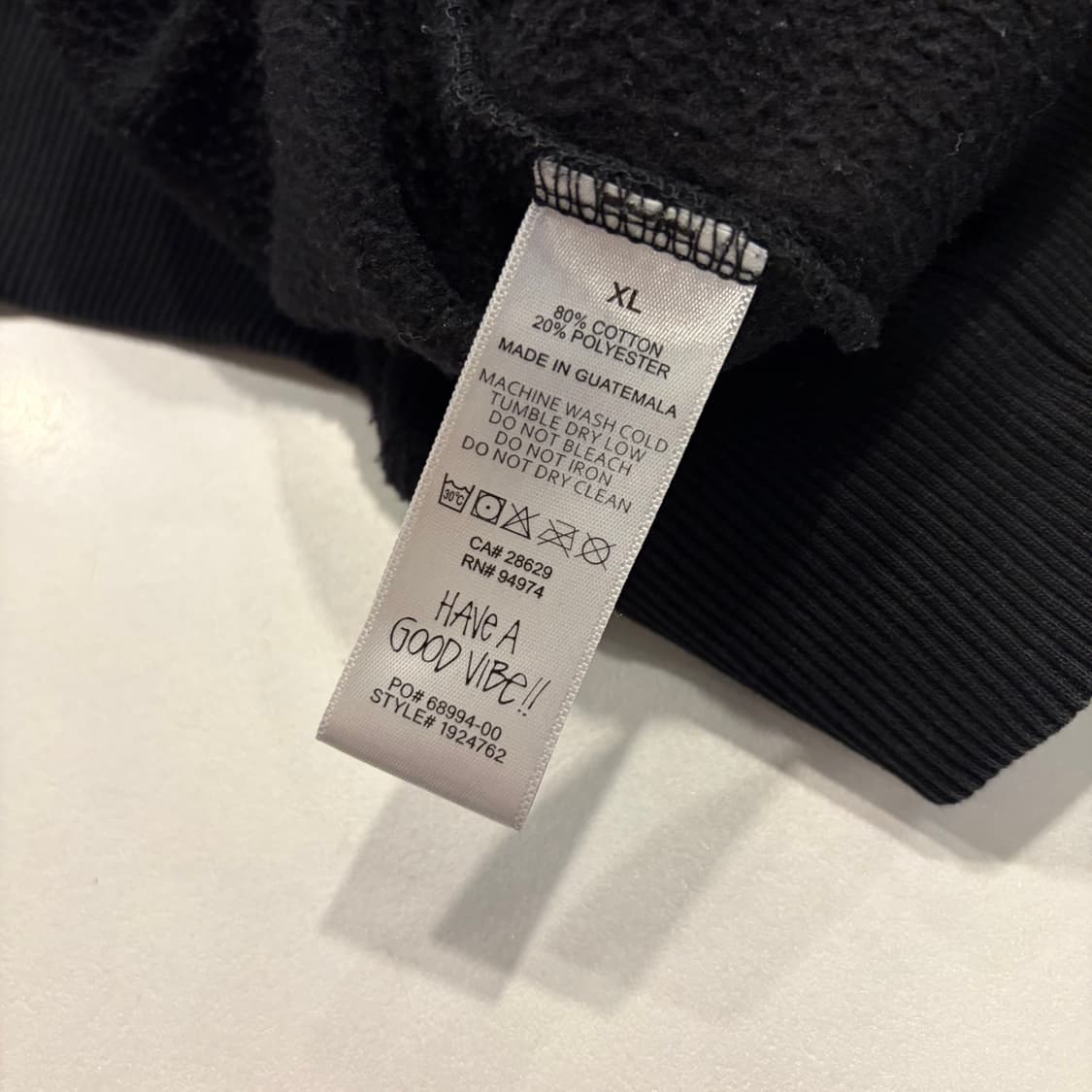 [XL] 스투시 베이식 2022 블랙 스웻 후드티 D341 상품이미지8