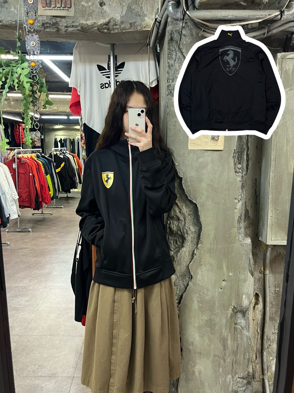 퓨마X페라리 져지 블랙 M #csz1770 상품이미지1