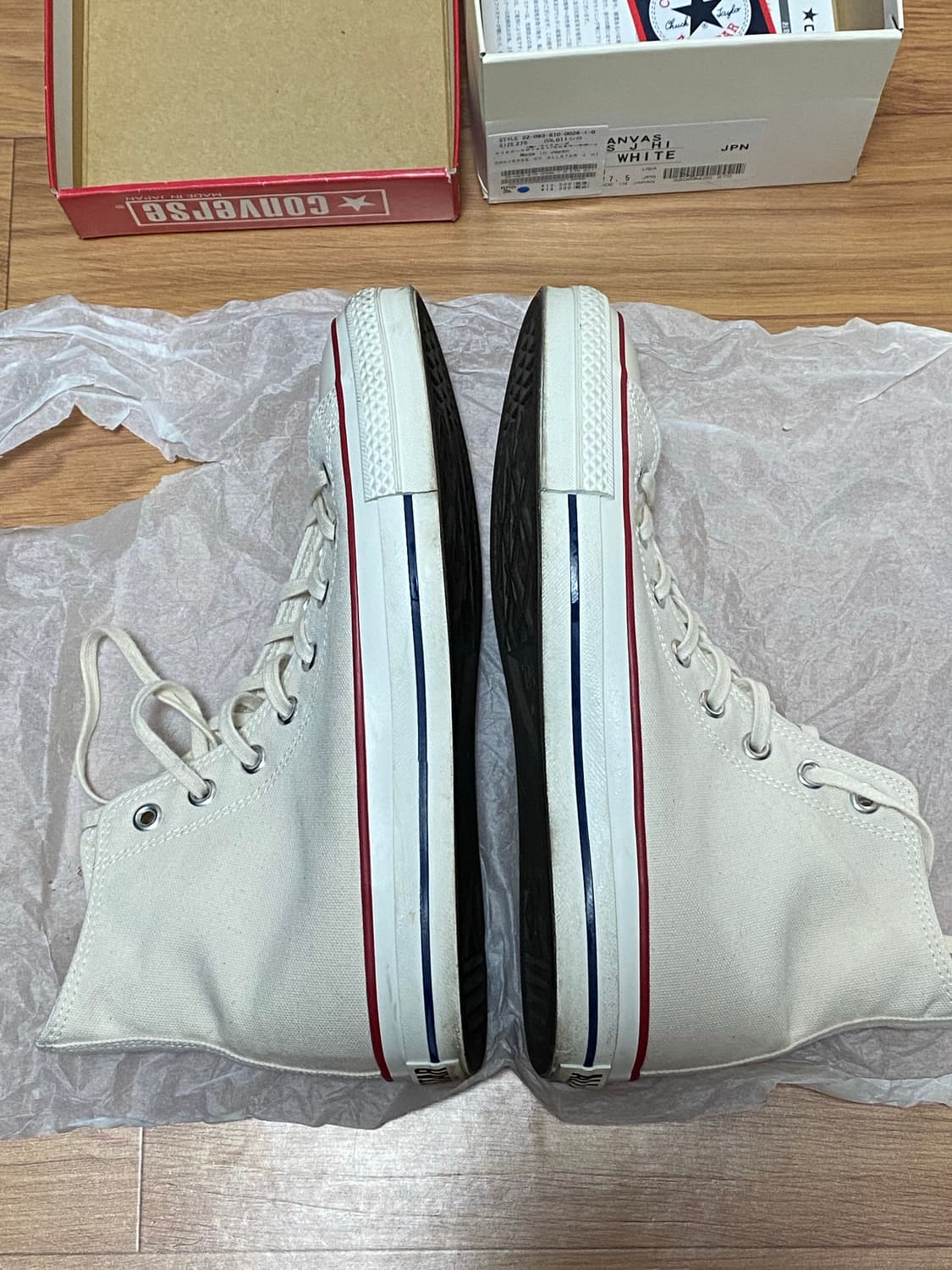 275)컨버스 재팬 올스타 제이하이 화이트 상품이미지3