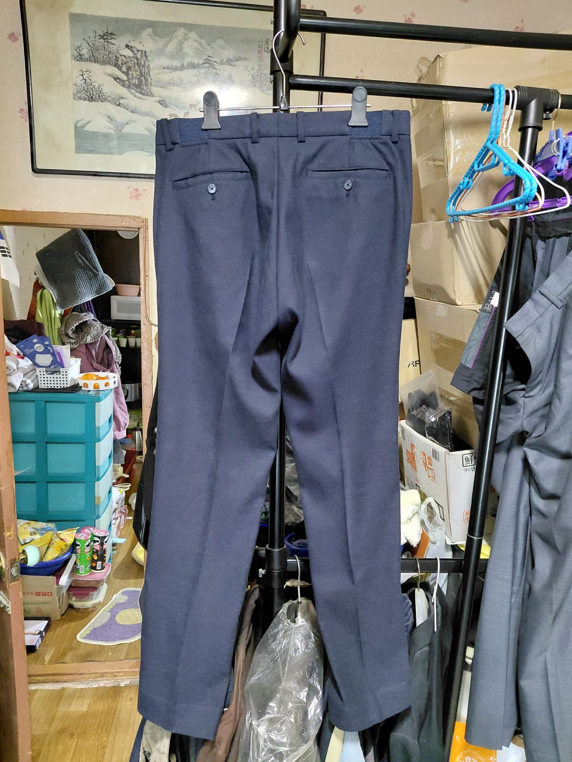 [다니엘크레뮤]프렌치핏 기모 밴딩 슬렉스 32사이즈  상품이미지2